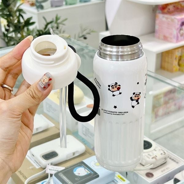 Bình giữ nhiệt ống hút Shinchan 530ml 