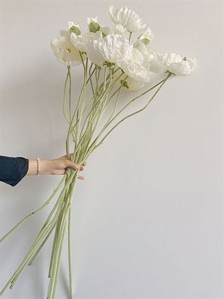  Hoa Anh Túc giả dài 1bông + 1nụ 