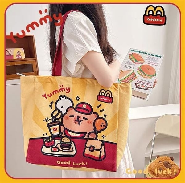  Túi tote Capybara McDonald's V2 