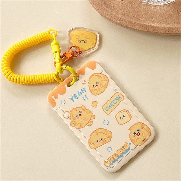  Đeo thẻ dây lò xo Cheese 
