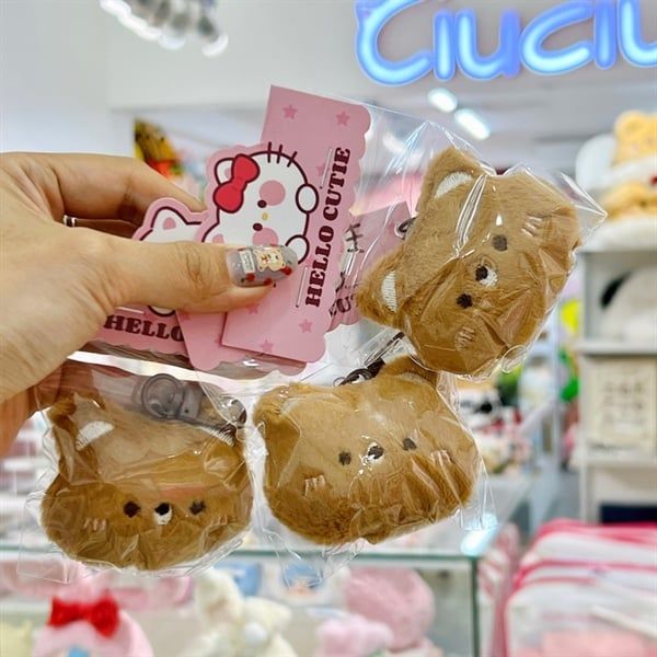  Móc khoá gấu bông đầu chibi 