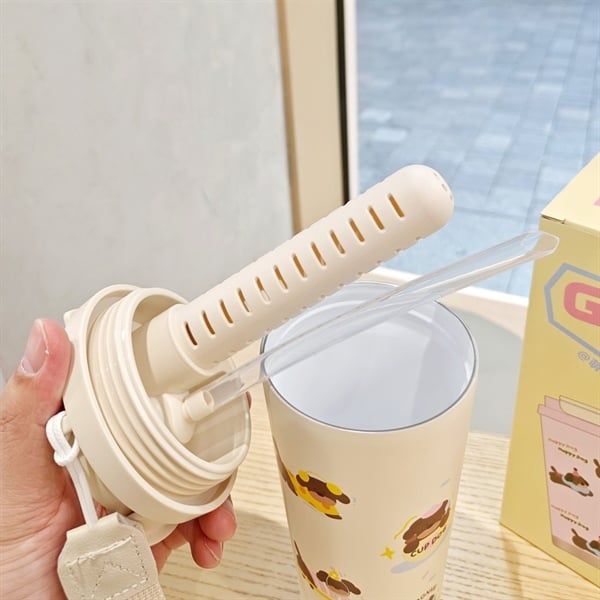  Cốc giữ nhiệt Coffee 500ml - Happy puppy chấm bi 