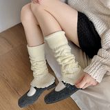  Tất ống đồng không bàn mix gân gập mép 