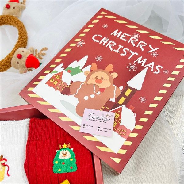  Set hộp quà 4 tất giáng sinh 