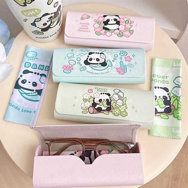  Hộp kính+lau kính panda dễ thương 