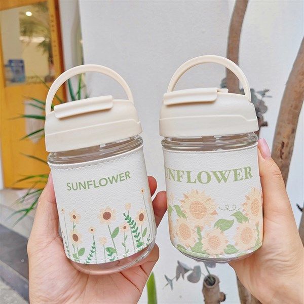  Cốc bọc da Sunflower 420ml 