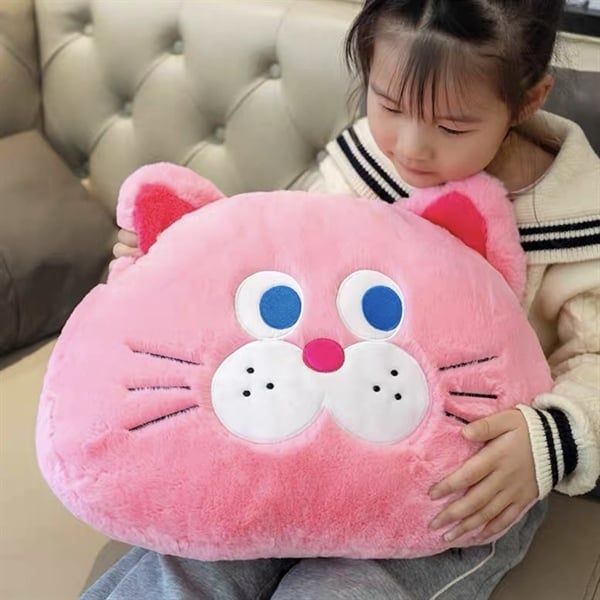  Gối mèo bông hồng 40cm 