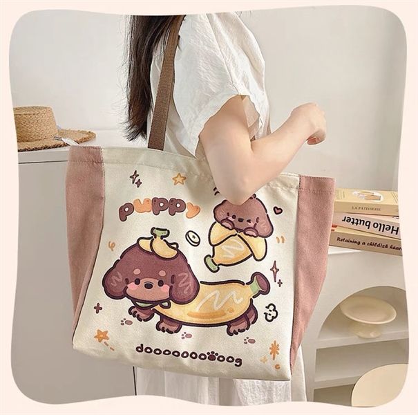  Túi tote Cún chuối 30x35cm 