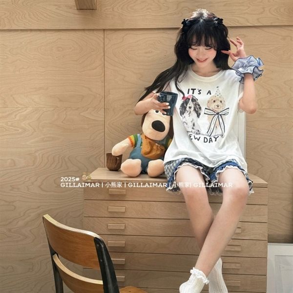  Bộ ngủ Gill Aimar 2 cún nơ New Day 