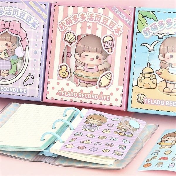  Sổ mini Telado bé gái bãi biển 80 tờ 