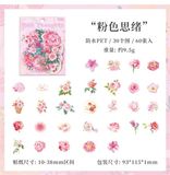  Sticker hoa lá ABC 60 miếng 