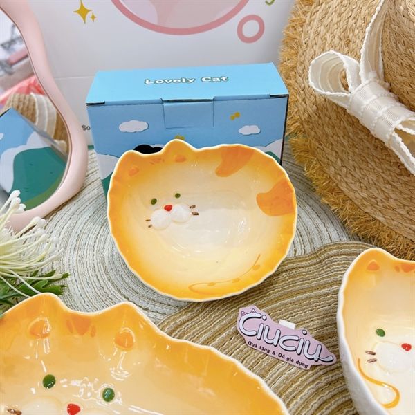  Set bát đĩa mèo Toot ombre 