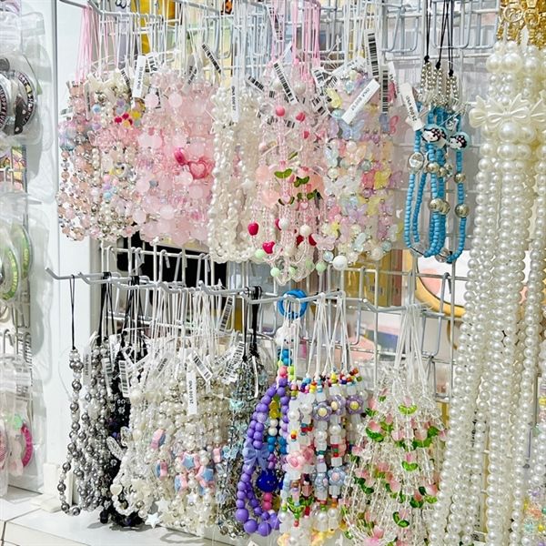  Dây charm đeo điện thoại 3 sao béo ánh xà cừ 