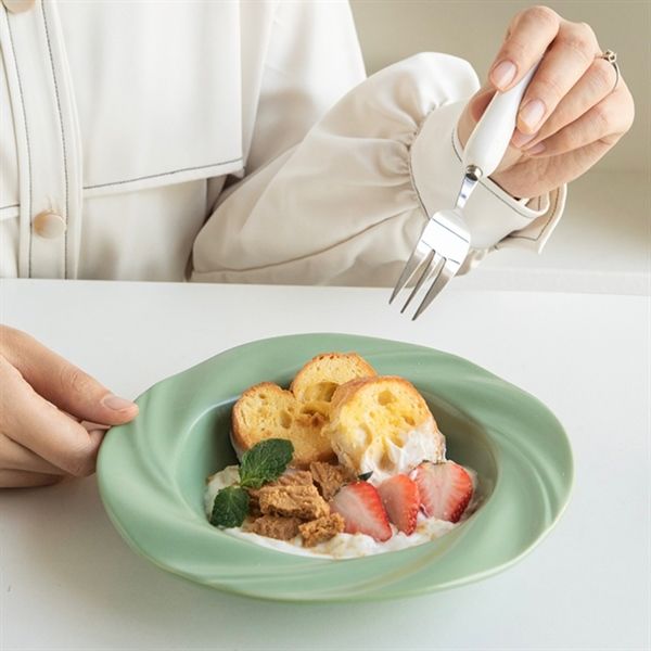  Đĩa tròn viền sóng xoáy 20,5cm 