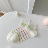  Tất Xiaohesi cổ ngắn lưới thoáng 