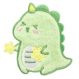  Sticker vải ủi khủng long xanh 