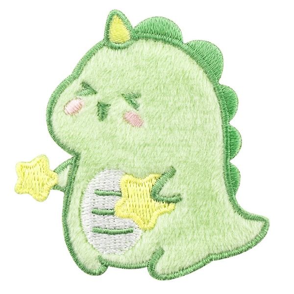  Sticker vải ủi khủng long xanh 