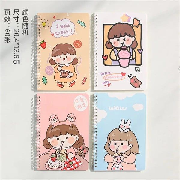  Sổ lò xo A5 20x14cm 60 trang 