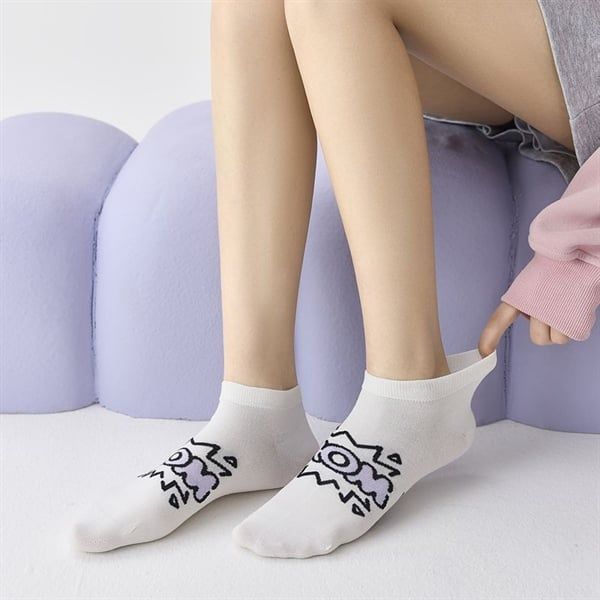  Tất Hanada Sox cổ ngắn hình vẽ 