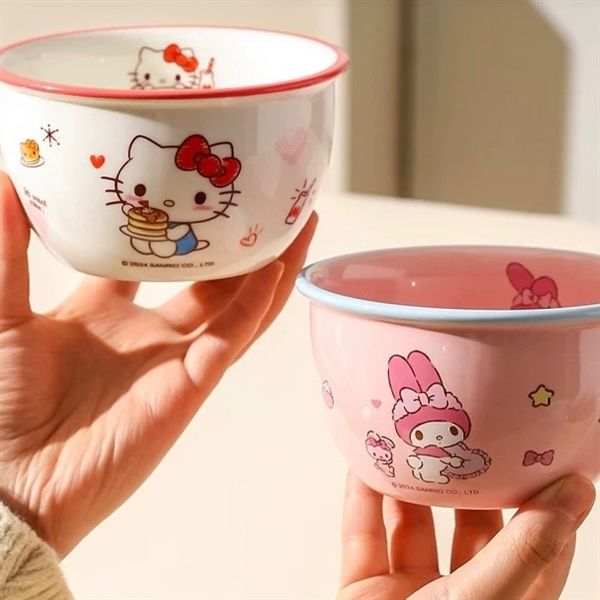 Bát con Sanrio viền màu 12cm 