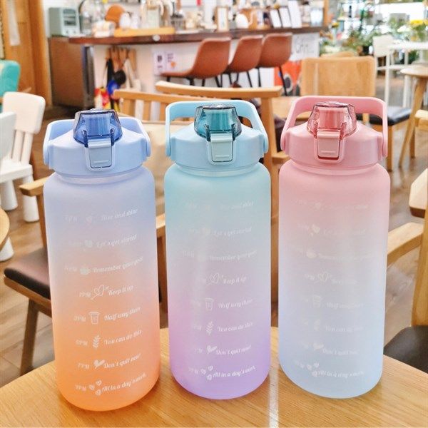  Bình nước slogan ombre 2000ml 