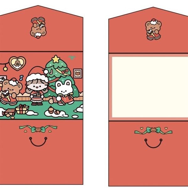  Thiệp gập bao thư Noel 