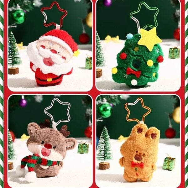  Móc khoá bông Giáng Sinh ngôi sao 