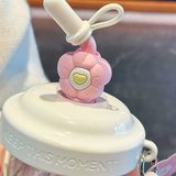  Cốc ống hút xoáy hoa 580ml 