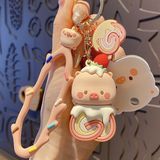  Móc khoá heo bánh ngọt 