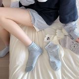  Tất The Tealife cổ ngắn sọc 