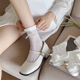  Tất The Tealife lưới hoạ tiết Marry Jane 