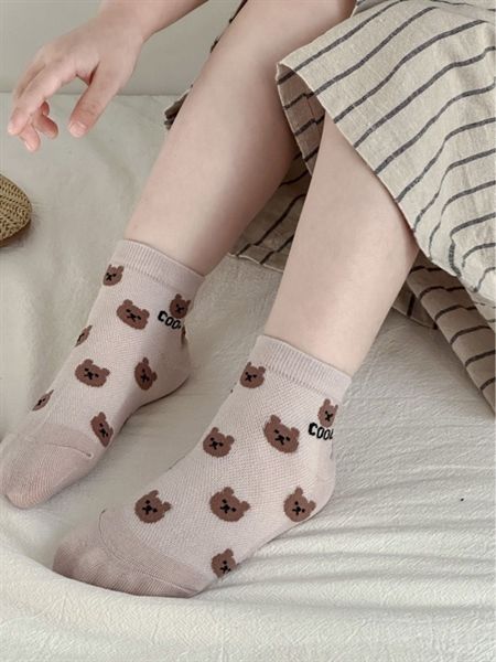  Tất Kid mặt lưới gấu 