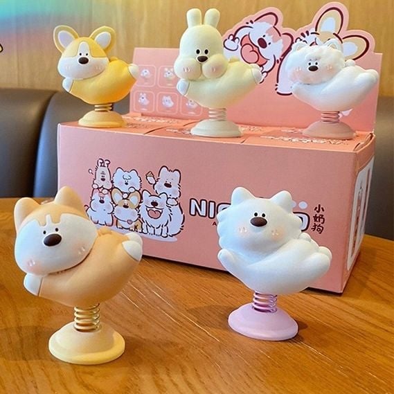  Mô hình cún nhảy lò xo 