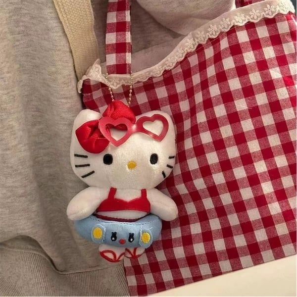  Móc khoá Hello Kitty bông đeo phao bikini đỏ 
