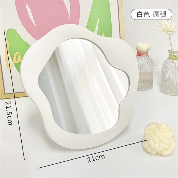  Gương để bàn viền sóng 21cm 