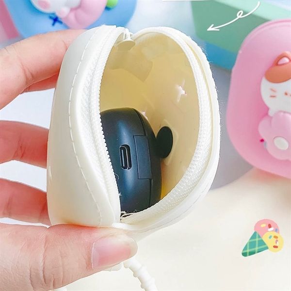  Móc khoá ví silicon charm thú 