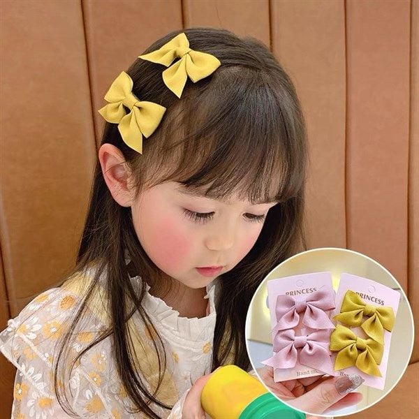  Set 2 kẹp nơ vải 
