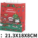  Túi quà quai giấy bé gái Noel 