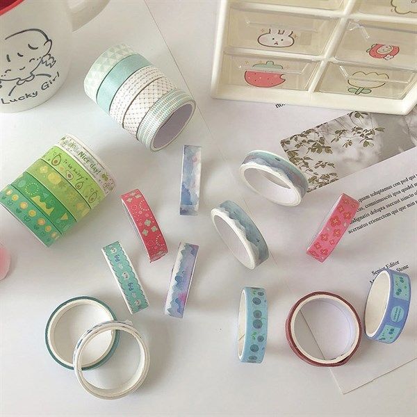  Washi tape 5c hoạ tiết 