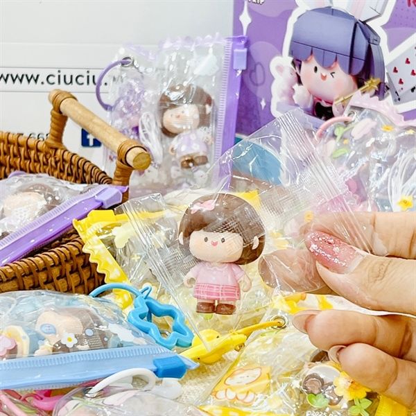  Móc khoá set túi zip vòng tay DIY RORO Jump 