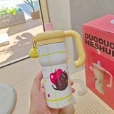  Cốc giữ nhiệt mèo móc khoá 600ml 