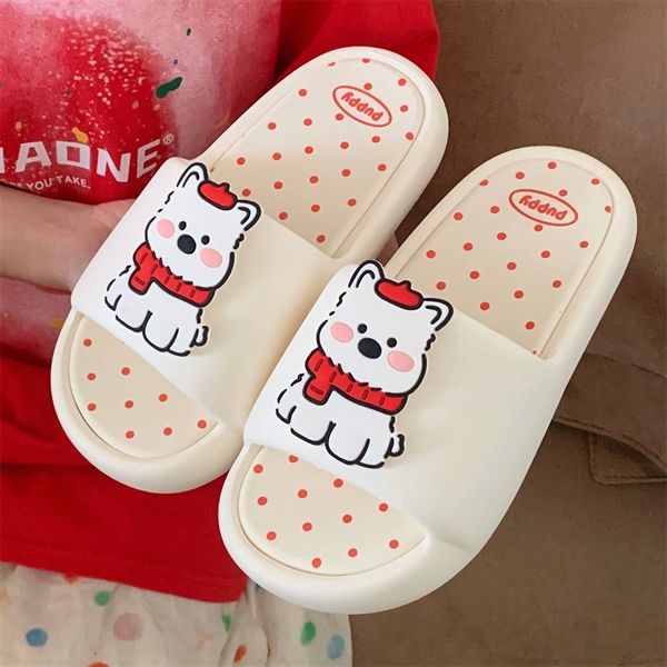  Dép cún quàng khăn đế chấm bi 