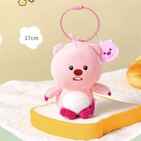  Móc khoá Loopy mini dây hồng 