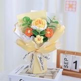  Bó hoa len 3 bông + túi giấy + đèn 