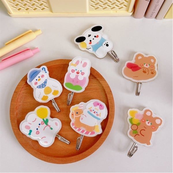  Móc treo nhựa bóng thú dễ thương 