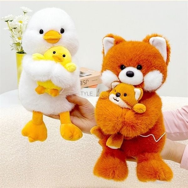  Gấu bông thú ôm baby 25cm 