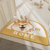  Thảm chống bụi Shiba HOME bán nguyệt 45x75cm 