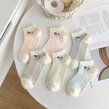  Tất Xiaohesi cổ ngắn cún xúc xích 