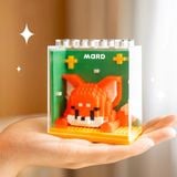  Xếp hình thú hộp kính 9x9cm 