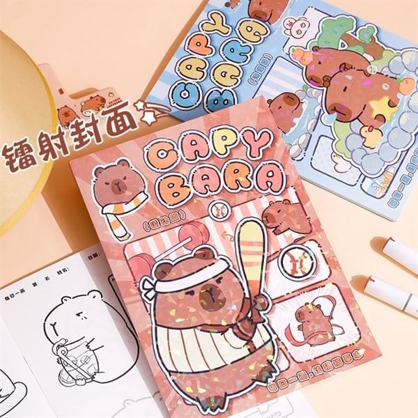  Sổ tô màu Capybara 